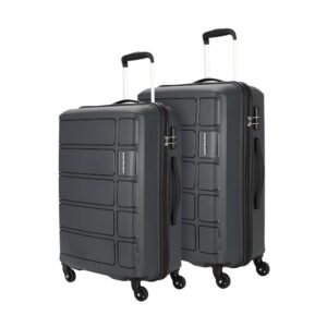 Kamiliant Polypropylene by American Touristerharrier Spinner Suitcase 2 Pc Sets Iron Grey Hard Luggage Medium & Large Sets (68 Cm+78 Cm)
