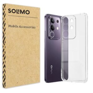 Amazon Brand – Solimo for Vivo T4X 5G Premium Transparent Soft Silicon Crystal Clear Back Cover [Transparent]