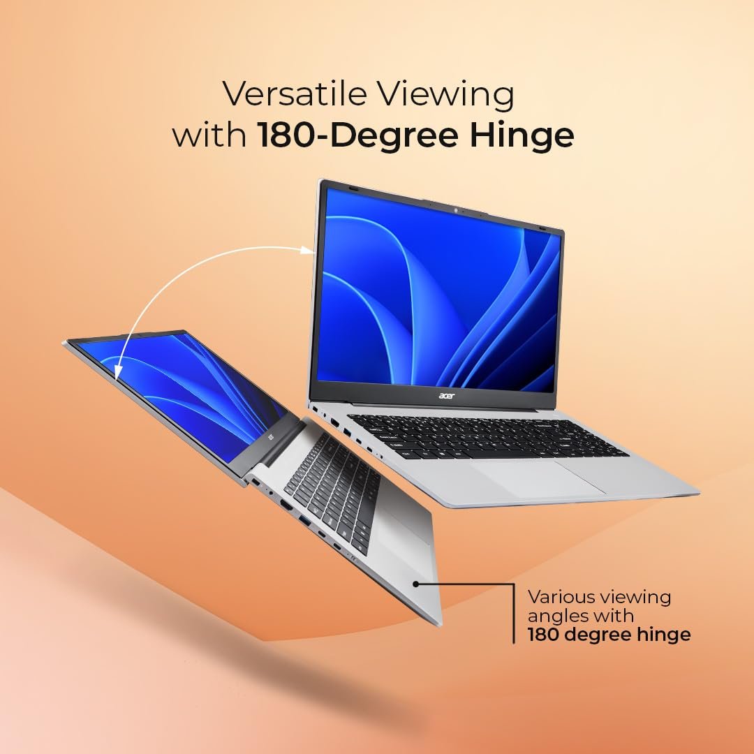 Acer Aspire, AMD Ryzen 7-7730U, 16GB RAM, 1TB SSD, Full HD 15.6"/39.62cm, Windows 11 Home, Pure Silver, 1.79KG, AS15-42, WiFi 6, AMD Graphics, Backlit Keyboard, 55Wh Battery Laptop - Image 6