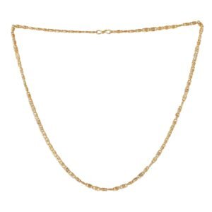 Fashion Jewelry Neck Chain for Men & Women: Gold Plated Luxurious Glamour Lightweight Necklace Chain- Perfect for Everyday and Office Wear for Men & Women (Unisex) -OSAK010-IG CHAIN