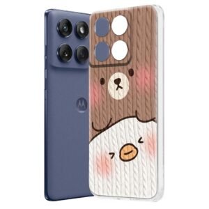 Designer Soft Back Cover Case Compatible for Moto Edge 60 Fusion, Printed,Transparent,Flexible, Silicon for Motorola Edge 60 Fusion -D3191