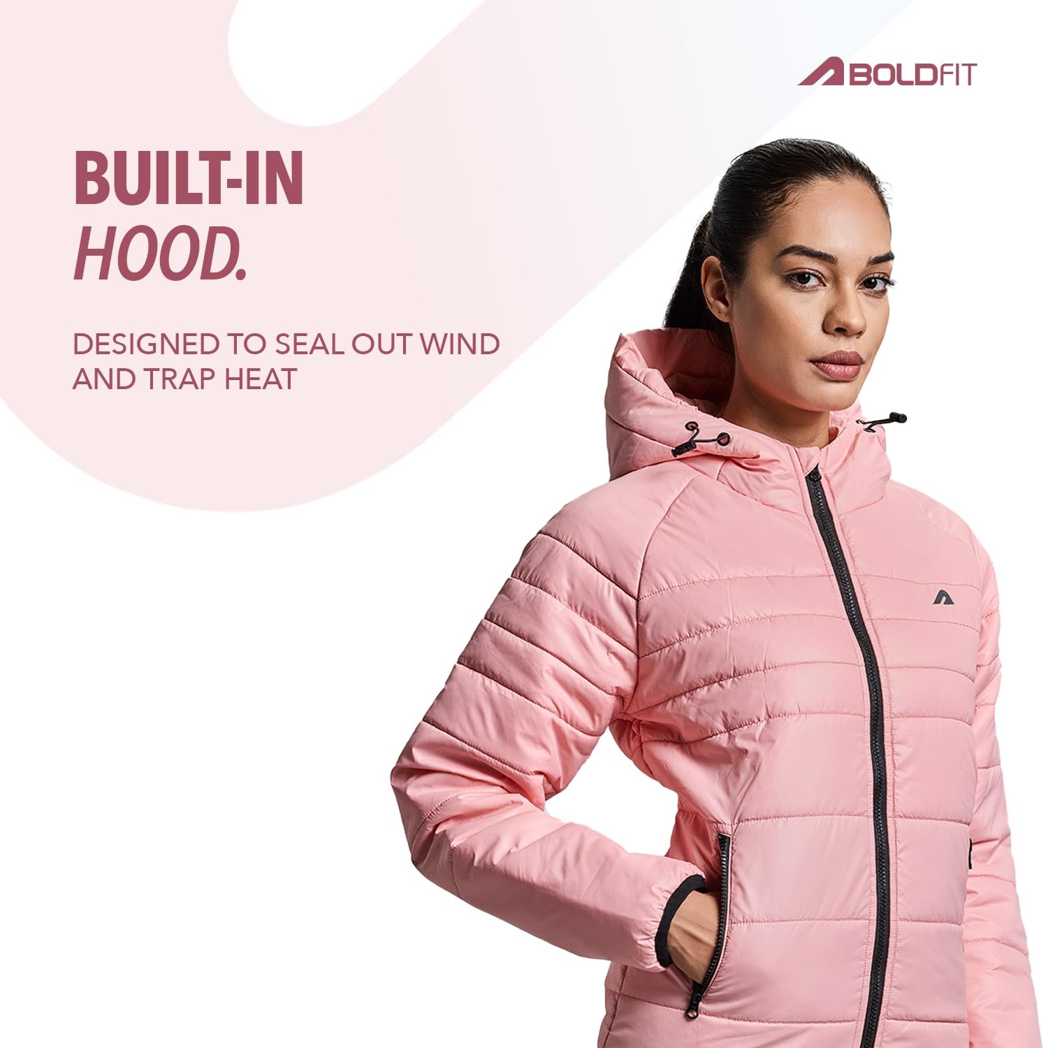 Boldfit jacket for woman puffer winter jacket for woman standard length jackets for women stylish latest hooded winter wear jackets for women cozy jerkins for ladies - Image 6