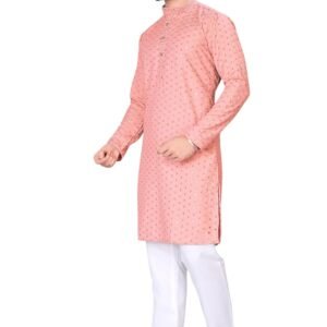 Men’s Indian Ethnic Wear Straight Lucknowi Kurta