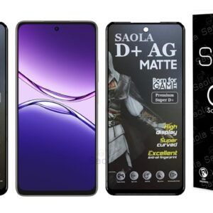 Saola® HD Matte Tempered Glass With 18H Hardness For Oppo A5 Pro 5G (Pack Of 2) with Free Installation Kit. Full screen Coverage. Free Replacement If Received Damaged – 6.67 inch