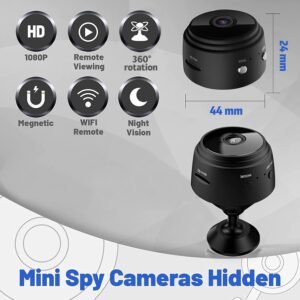 (𝟓 𝐘𝐄𝐀𝐑 𝐖𝐀𝐑𝐑𝐀𝐍𝐓𝐘 Mini HD WiFi Camera 1080P – APP Remote Control Home Security Cam with Motion Detection, Night Vision, and Monitoring for Indoor & Outdoor Use