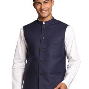 VASTRAMAY Men’s Cotton Nehru Jacket