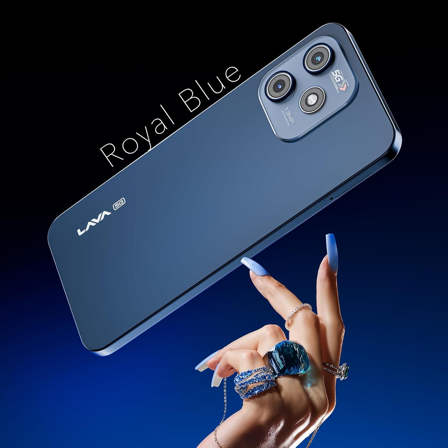 Lava Bold N1 5G (Royal Blue, 4GB RAM, 64GB Storage) |Bigger 6.75" HD+ Notch Display | Octacore 5G Processor | 13 MP AI Camera |5000 mAh Battery| IP54 Rated Dust & Water Splash Proof - Image 11