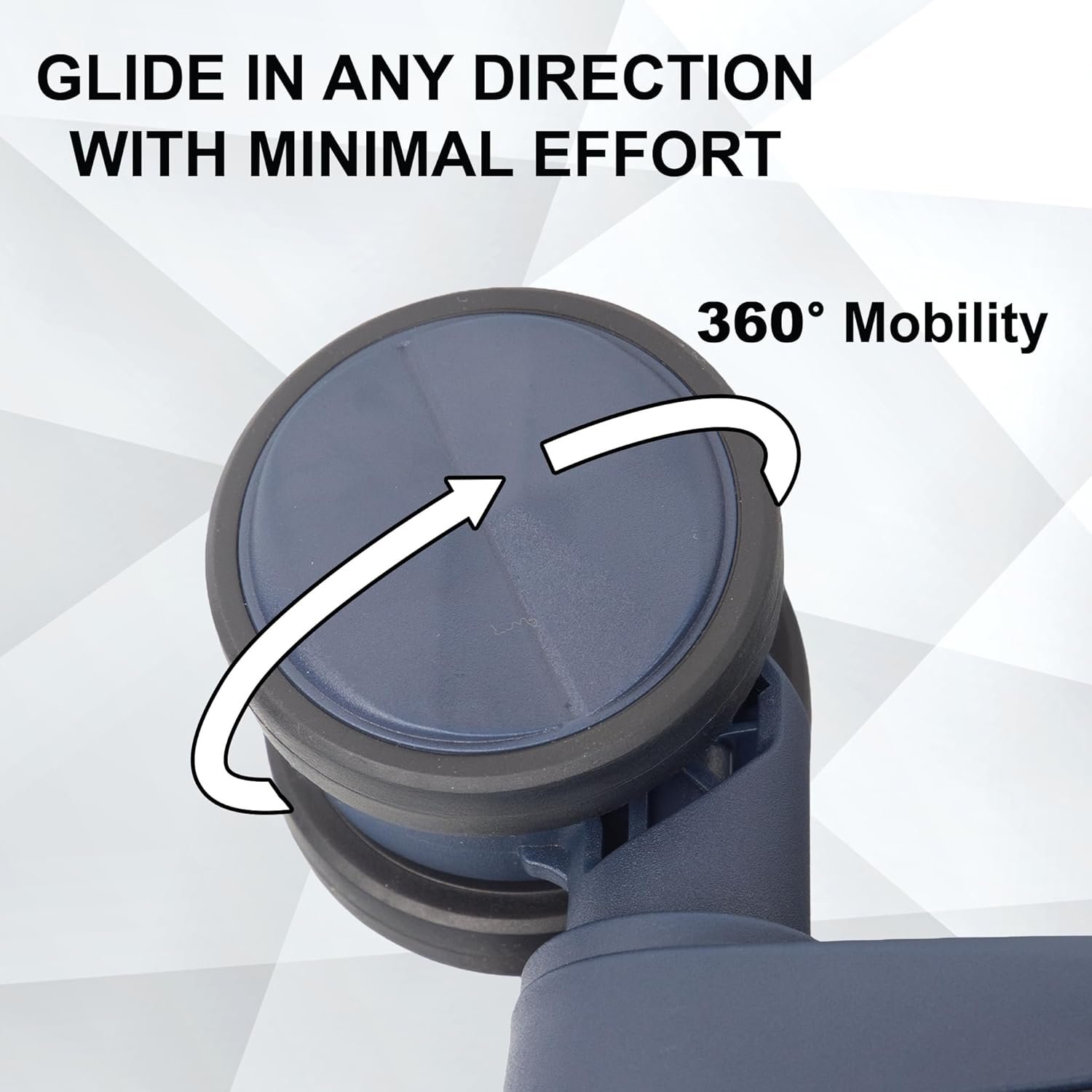 F Gear Myton Navy Cabin Front Opening Hard Luggage | Lightweight Expandable Carry-On Suitcase with 360° Spinner Silent 8-Wheels, Built-in TSA Lock, Anti-Theft Zipper & 3-Level Telescopic Trolley - Image 5