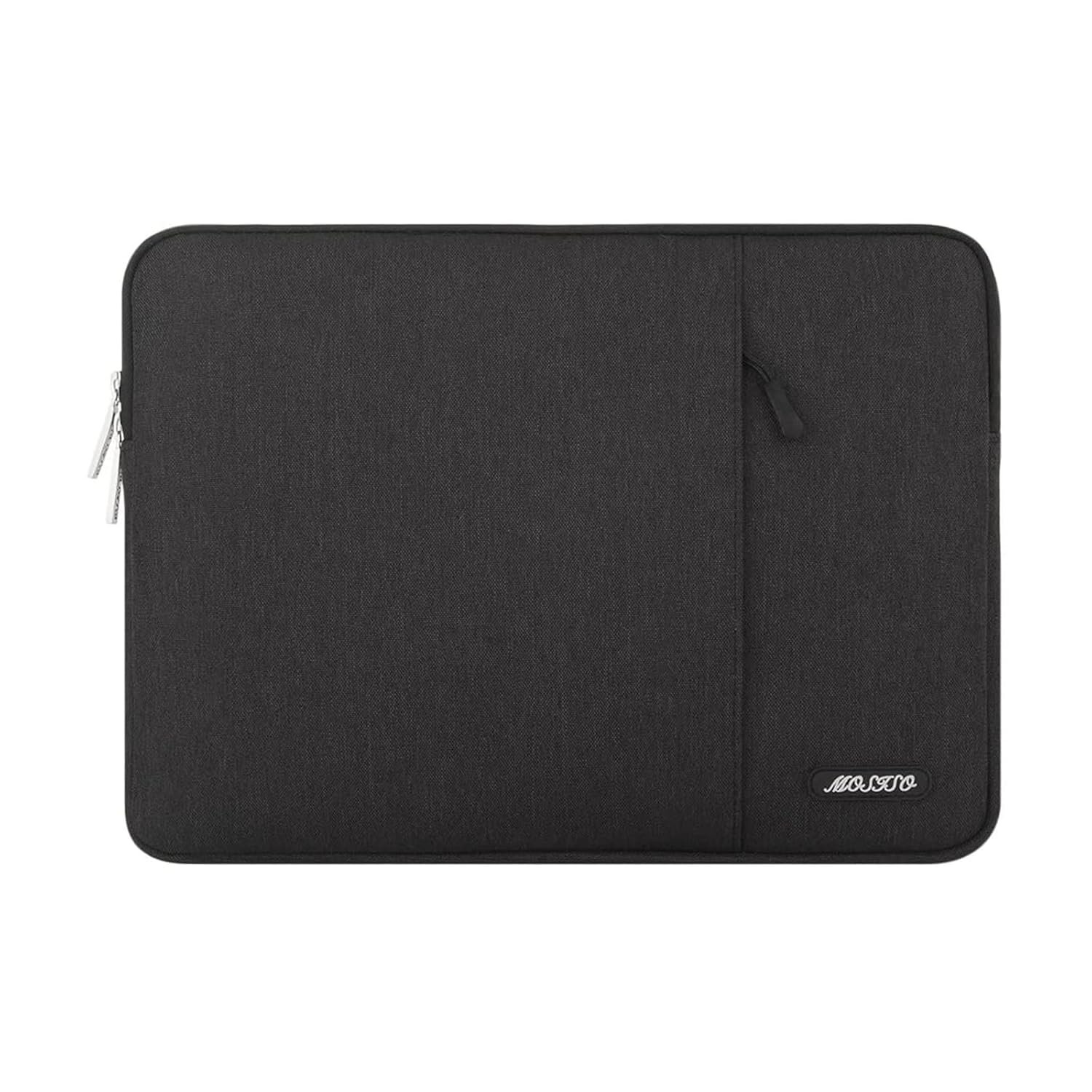 MOSISO Laptop Case 16 inch, 15-15.6 inch Laptop Sleeve Compatible with MacBook Pro 16 M4 M3 M2 M1, HP Acer Dell Lenovo ASUS Notebook, Polyester Vertical Computer Sleeve Bag with Pocket, Black