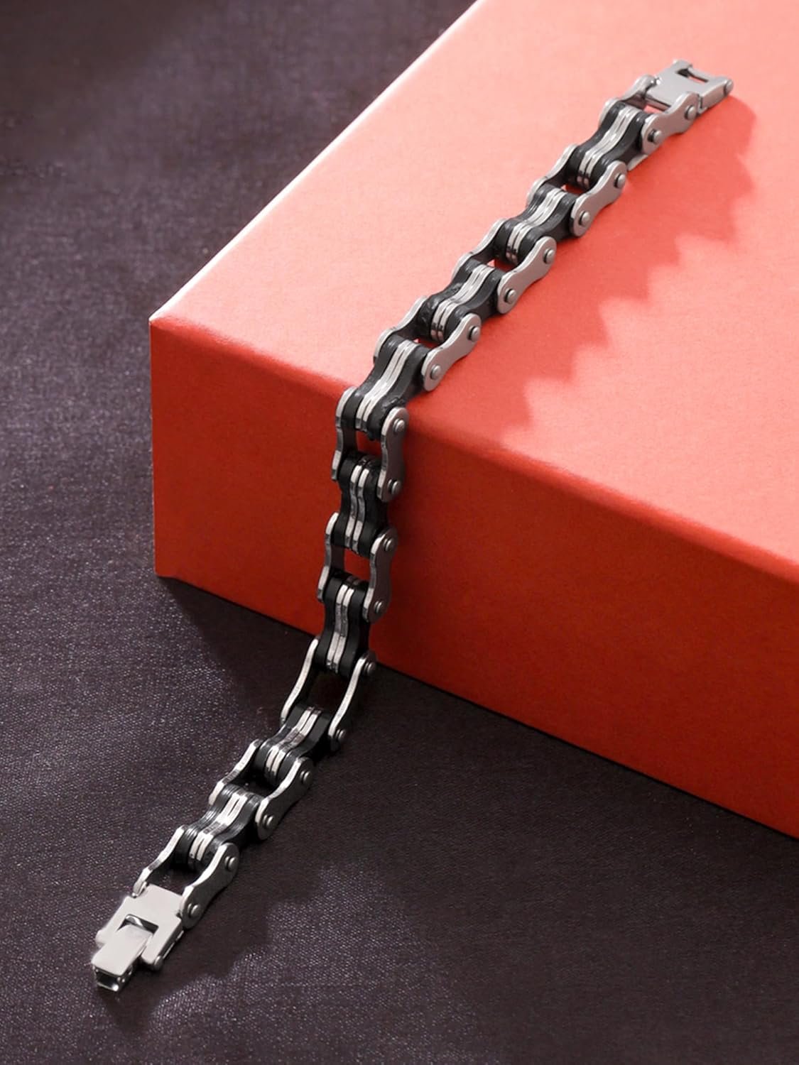 Yellow Chimes Bracelets for Men and Boys Fashion Bracelet for Men | Stainless Steel Link Chain Bracelet for Men | Hand Accessories For Men | Birthday Gift for Men & Boys Anniversary Gift for Husband - Image 5