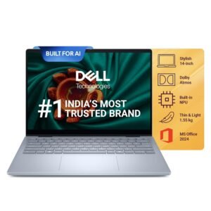 New Dell 14 Plus Laptop, AI Enabled Intel Core Ultra 7 256V, 16GB, LPDDR5X, 512GB SSD, Intel Arc Graphics, 14" 2.5K AG NT 300nits WVA/IPS Display, Backlit Keyboard + FPR, Ice Blue, 1.55 Kg