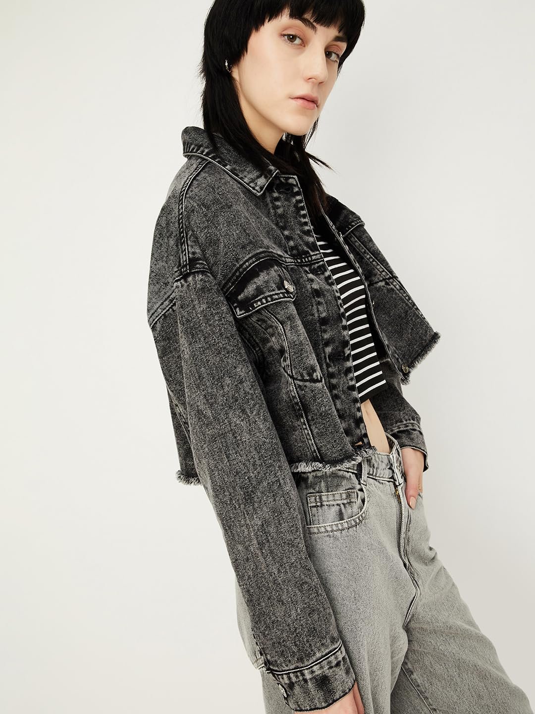 Max Women's Cotton Crop Jacket - Image 6