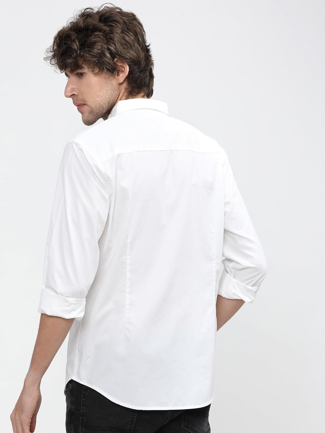 Highlander Men's Slim Fit Casual Shirt | Typography Print | Button Closure | Trendy, Breathable & Comtable All-Day Wear - Image 3