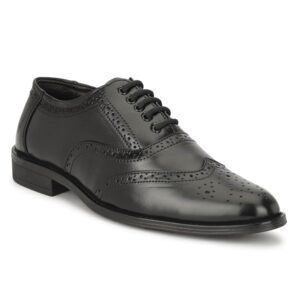 Leatherful Genuine Leather Brogue Shoes for Men | TPR Sole & Nappa Leather Lining | Classic Dress Footwear New