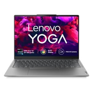 Lenovo Yoga Slim 6 13th Gen Intel Evo Core i5 13500H 14"(35.5cm) WUXGA-OLED 400Nit Laptop (16GB/1TB SSD/60Hz Refresh/Win 11/Office 2021/Backlit KB/Alexa/3 Month Game Pass/Grey/1.3Kg), 83E00012IN