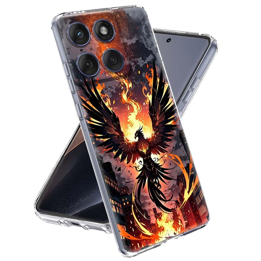 Fashionury Designer Soft Back Cover Case Compatible for Moto Edge 60 Fusion, Printed,Transparent,Flexible, Silicon for Motorola Edge 60 Fusion -D3241 - Image 2