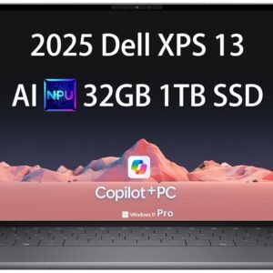 2025 Dell XPS 13 9345 Laptop, Copilot+ AI PC (13.4" FHD+ 120Hz, Qualcomm 12-Core Snapdragon X Elite, 32GB 8848MT/s RAM, 1TB SSD), Thin & Light, 27 Hours Battery Life, IR Webcam, Wi-Fi 7, Win 11 Pro
