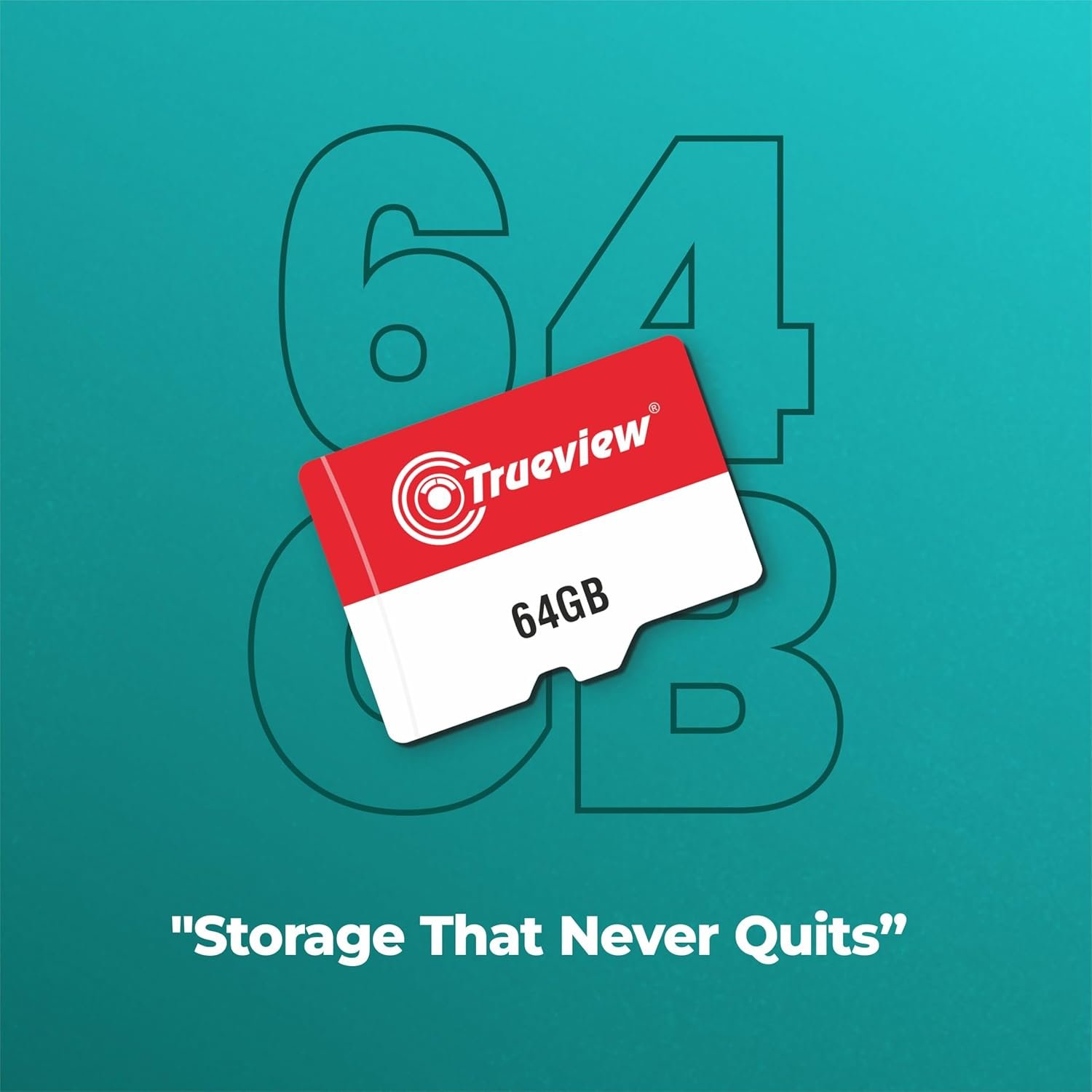 Trueview 64GB Memory Card Class 10, Up to 70 Mbps Reading & 30 Mbps Writing Speed with High Performance of Data Transfer & Lower Power Consumption for Portable Devices - Image 2