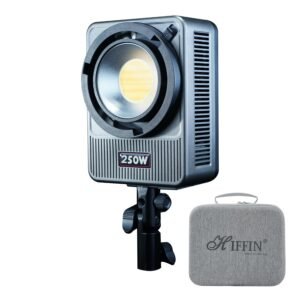 HIFFIN HF-250PRO Wonder Series 250W LED Studio Light | 17,800lm High Brightness | CRI 95+ | CCT 2700K-6500K | Bowens Mount | App Control | Professional Lighting Videography & Studio Setups