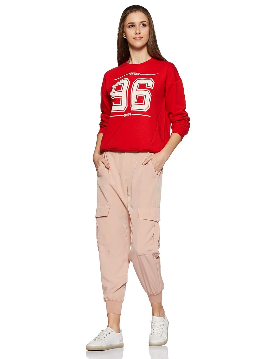 Amazon Brand - Symbol Women Cotton Blend Round Neck Regular Fit Sweatshirt (Pullover) - Image 8