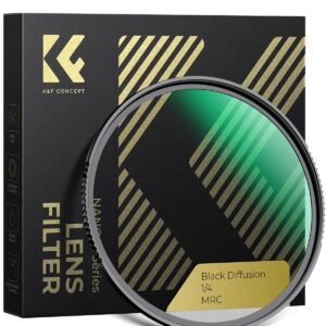 K&F Concept 67mm Black Diffusion 1/4 Filter Mist Cinematic Effect Filter with 28 Multi-Layer Coatings Waterproof/Scratch Resistant for Video/Vlog/Portrait Photography