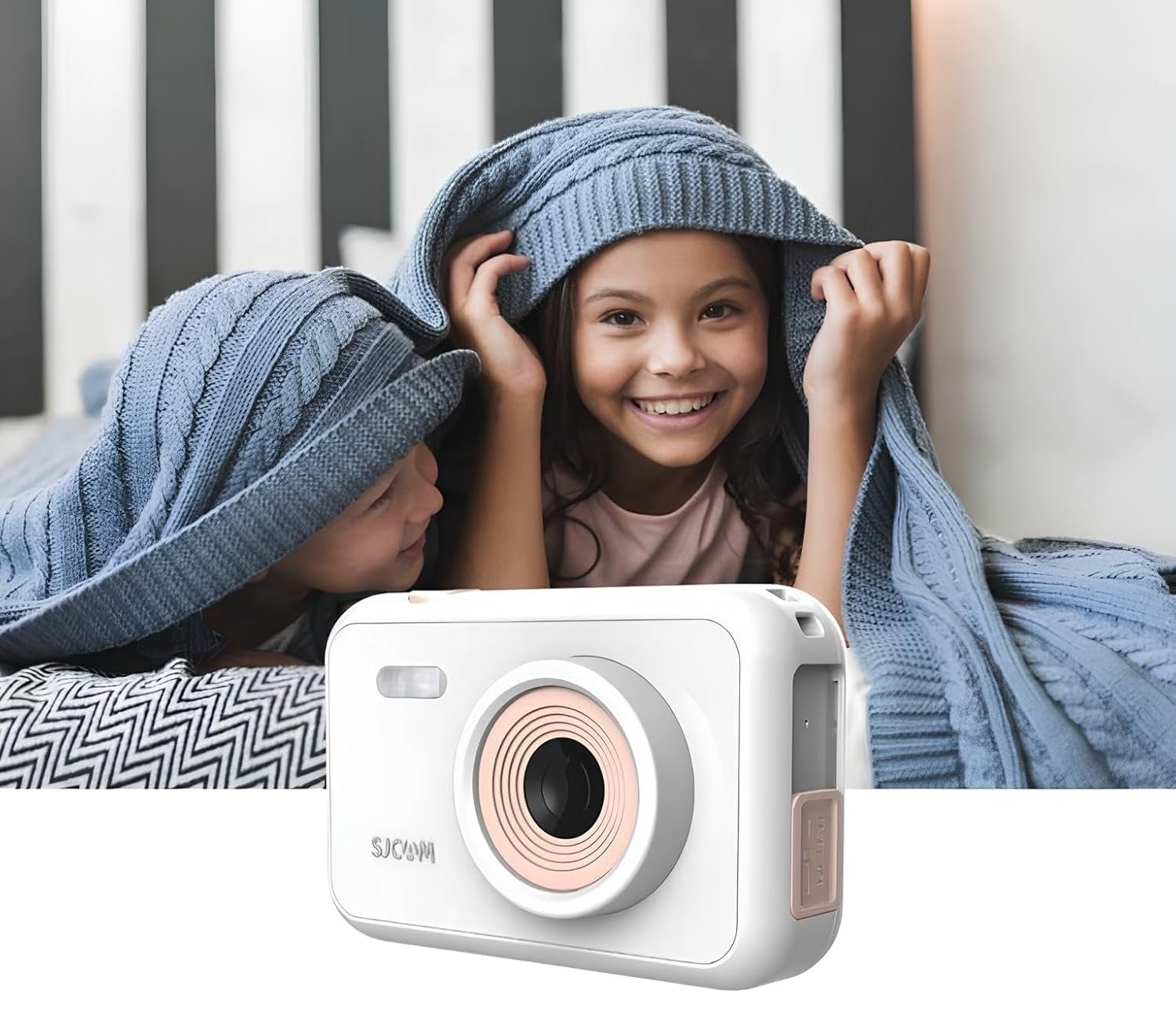 SJCAM FunCam 2" LCD Kids HD Digital Action Camera with in-Built Games for Children & Adult Kids (Blue) - Image 5