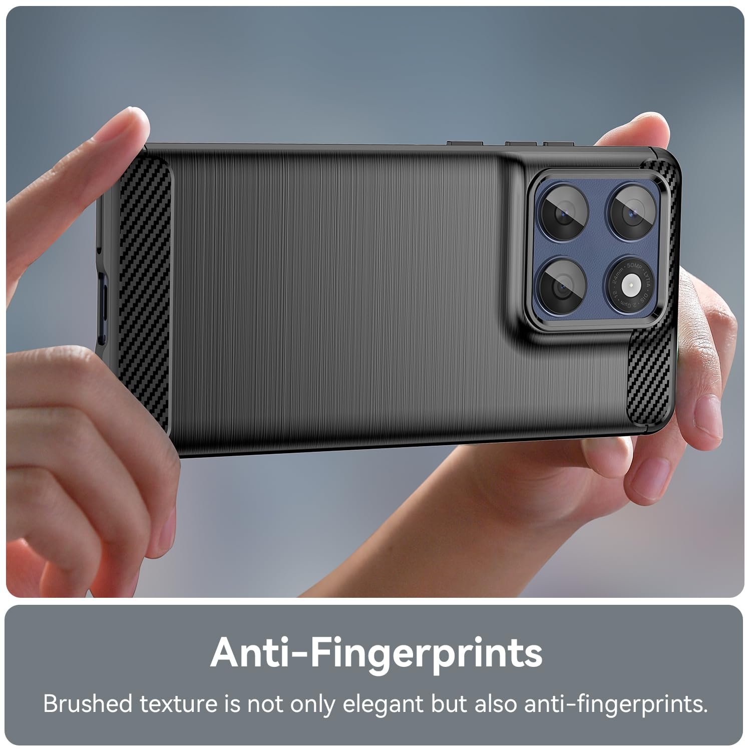 Soft Slim Back Cover for Motorola Edge 60 Fusion| Durable Design |Shockproof Bumper |Compatible with Motorola Edge 60 Fusion - Black - Image 5