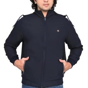 FABARSH – Stylish Men’s Full Sleeve Winter Jacket with Front Zipper, High Neck Collar, Multiple Pockets, and Comfortable Fit – Casual & Outdoor Wear