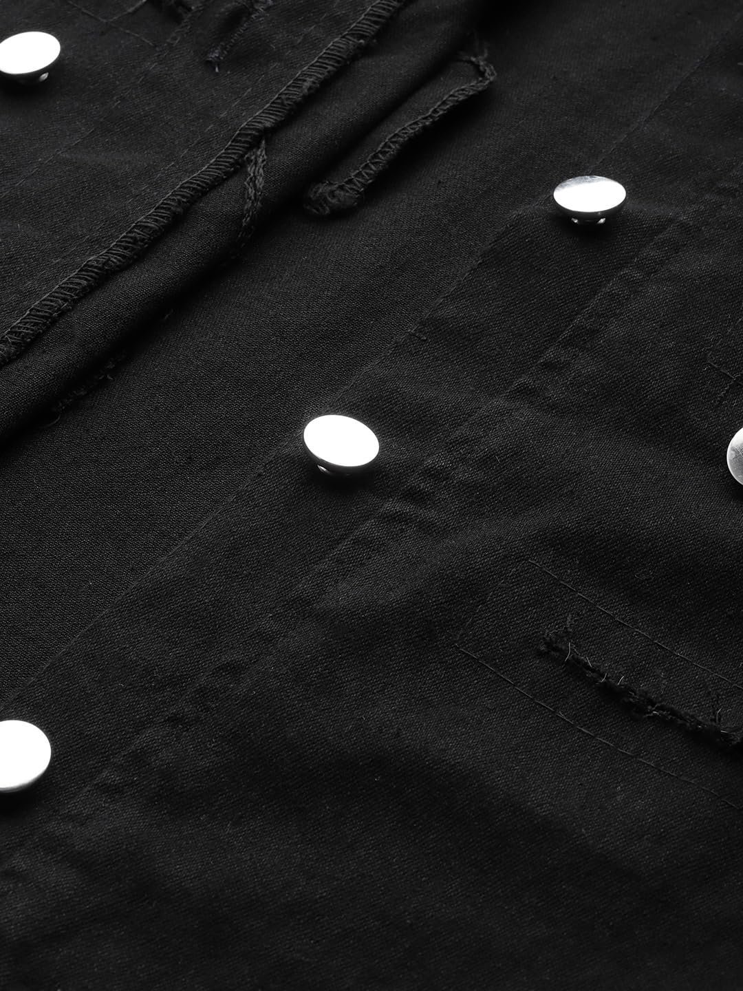 Aarika Womens Casual Wear Blue Colour Solid Denim Jacket - Image 6