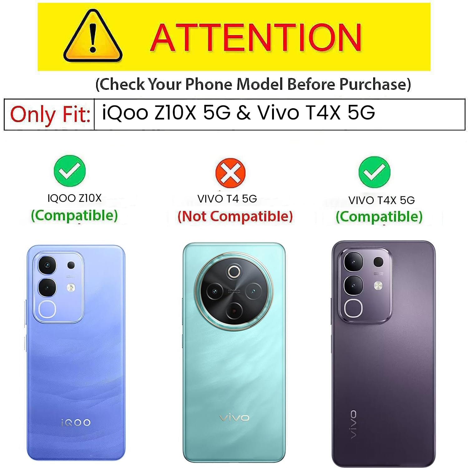 Kapa Soft Fabric & Leather Hybrid Protective Back Cover for Iqoo Z10x 5G / Vivo T4x 5G | Shockproof Slim Hard Anti Slip Back Case (Black,Brown) - Image 2