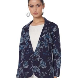 BIBA Women Rayon Straight Printed Jacket