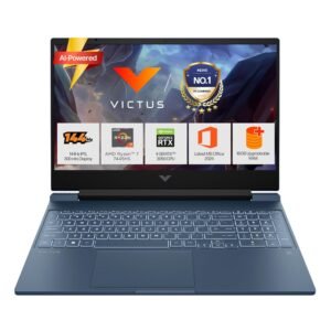 (Refurbished) HP Victus, AMD Ryzen 7 7445HS, 6 GB RTX 3050,Upgrade (Upto 32GB) 16GB DDR5, 512GB SSD, FHD, 144Hz, 300 nits, IPS, 15.6''/39.6cm, Win 11, M365* Office24, Blue, 2.29kg, fb3134AX, Backlit, Gaming Laptop