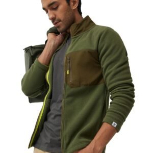 XYXX Men’s Alterra Polyester Regular Fit High Neck Winter Fleece Jacket