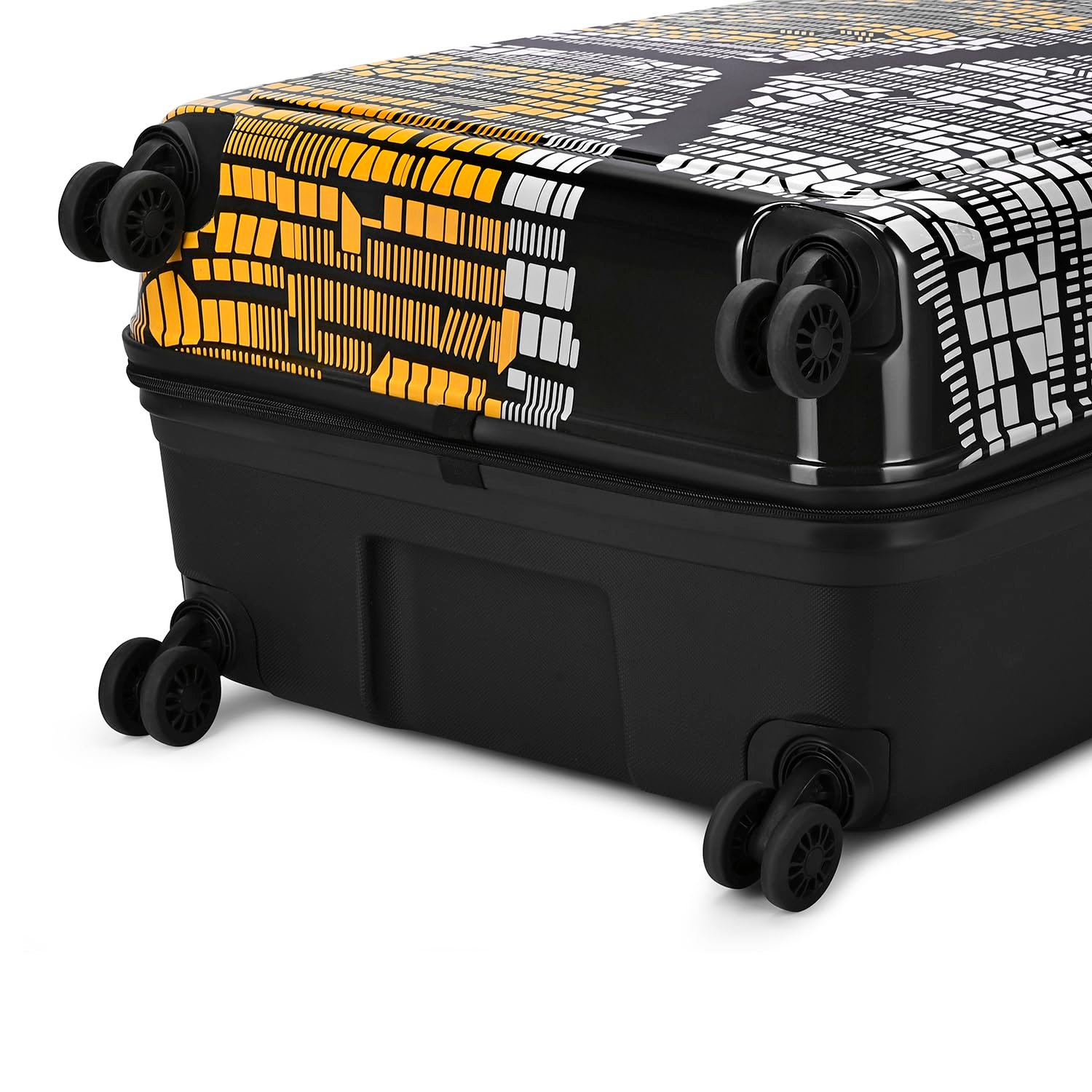 Aristocrat Bruce Check-in Trolley Bag 73cm | Large | Hard Luggage | Smooth 8-Wheel Suitcase | Secure Combination Lock with Sturdy Zipper | Full Fabric Convipack | 5-Year Warranty (Orange) - Image 6