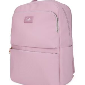 Genie Casual Backpack for Girls |17 In-22 Ltr with Laptop Sleeve, Two Compartments and Trolley Sleeve with Padded Shoulders |Best for Books,Stationery,Lunch Box & Essentials