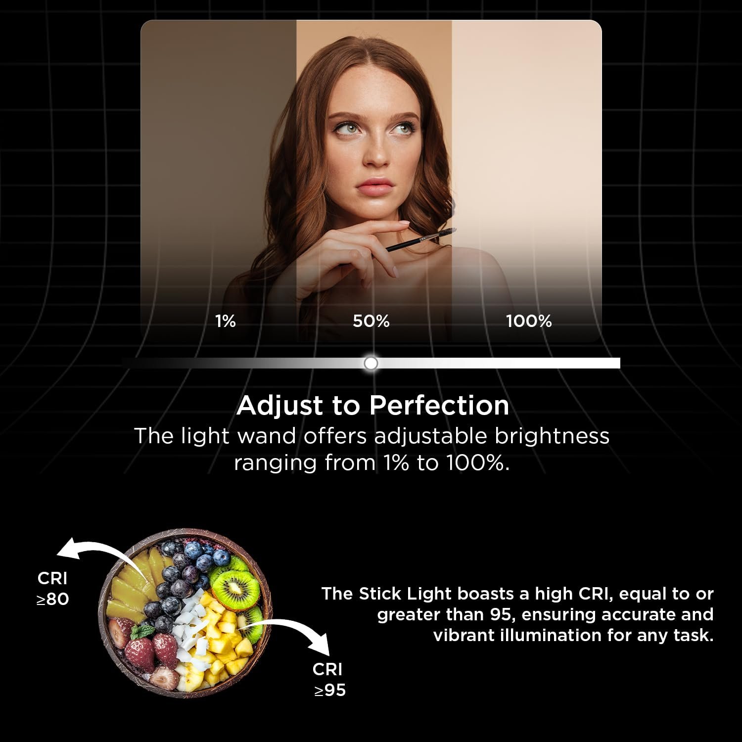 HIFFIN HF-600 RGB LED Light Stick for Photography, Photography Light with RGB CCT HSI Mode, 2500K-9900K Adjustable, 25 Fx Light Effect, Power 25W, Barndoor, 5200mah Battery for YouTube, Photoshoot - Image 3