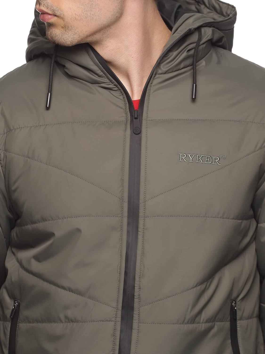 Ryker Solid Men's Standard Length Polyester Quilted Bumper Jacket Regular Fit - Image 4