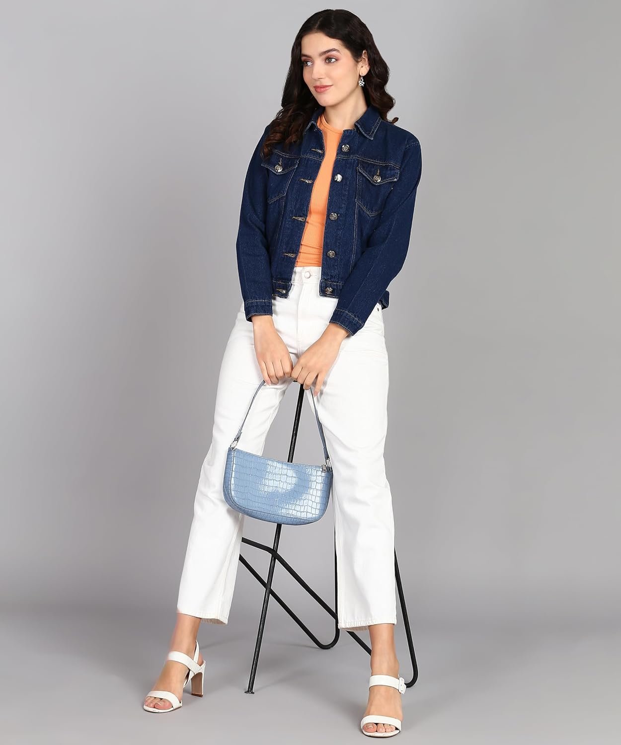 Nifty Women's Solid Denim Jacket - Image 6