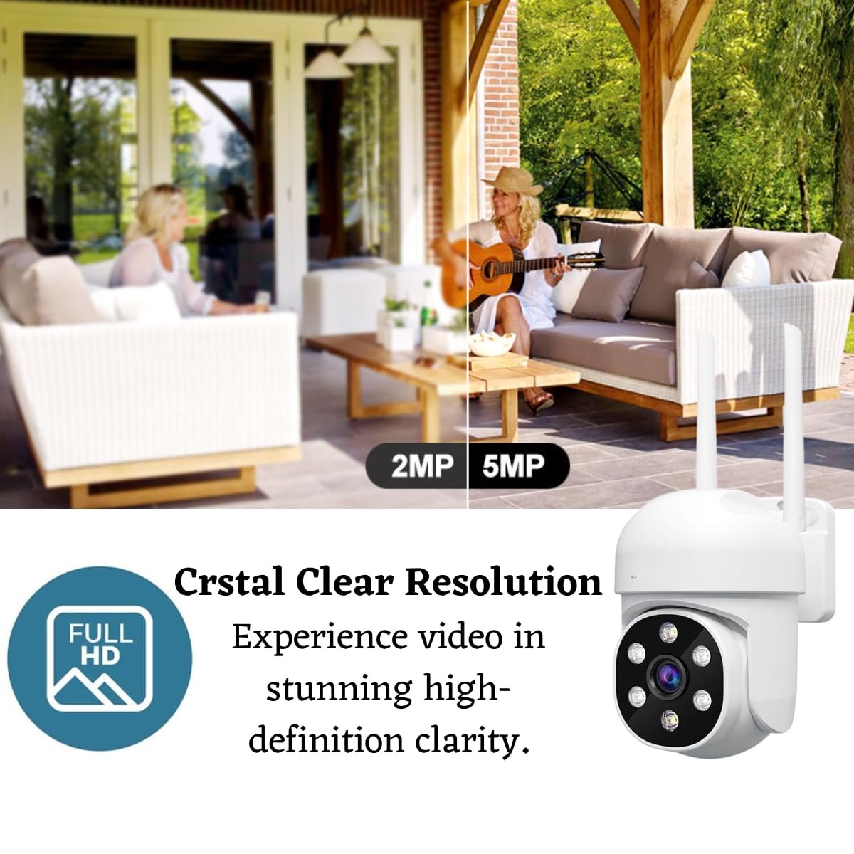 Maizic Smarthome 360° 3MP Full HD Smart Wi-Fi CCTV Home Security Camera, Pan/Tilt, 2 Way Talk, Night Vision, AI Human Detection, Waterproof, IR Distance 10mtr, Cloud & SD Card Recording Up to 128GB - Image 8