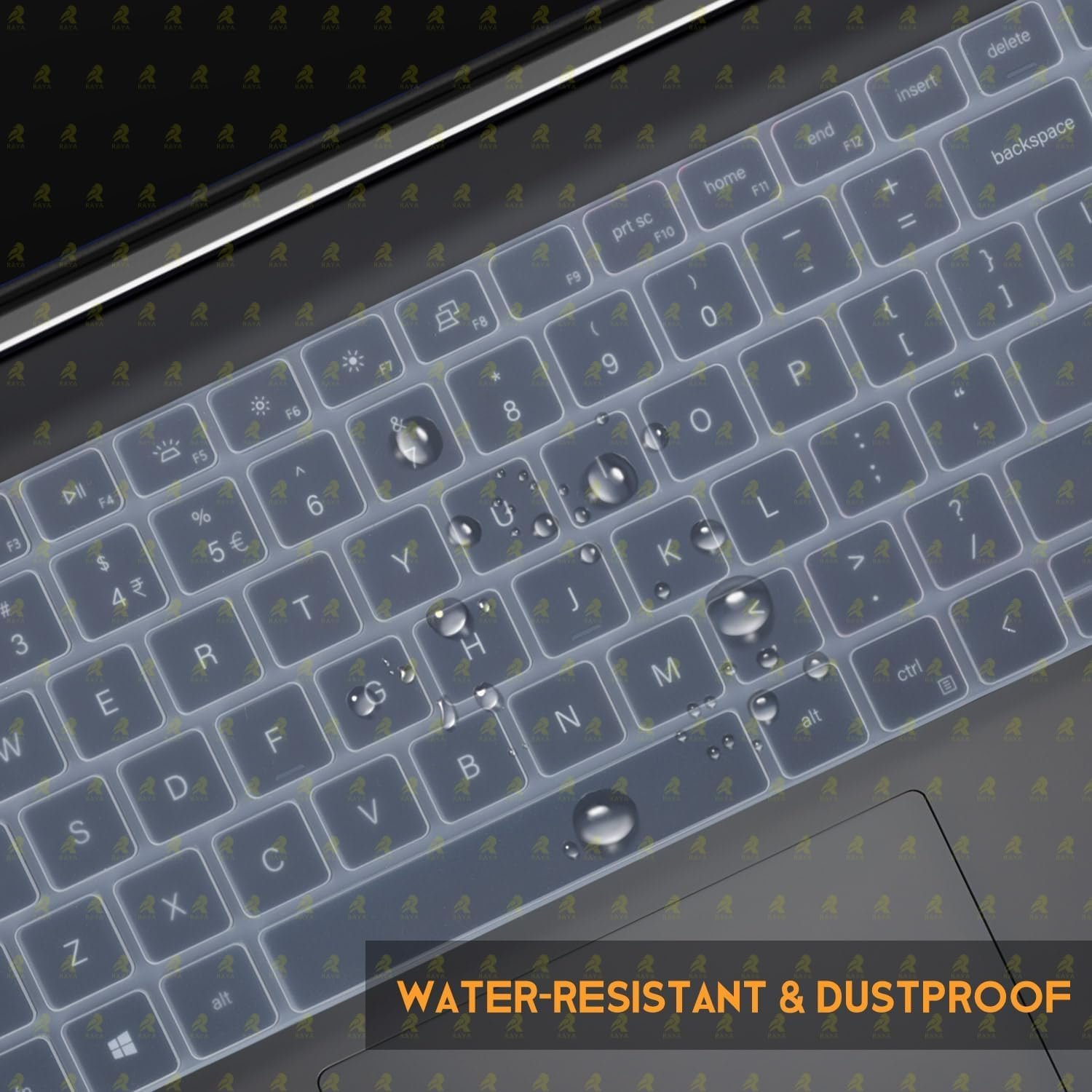 RAYA Silicone Keyboard Skin Cover for Dell Inspiron 15 ( 3520 3530 3535 ) Dell Vostro 15 ( 3510 3520 3525 3530 3535 ) & Dell Vostro 16 ( 5620 5630 5635 ) Laptops (Transparent) - Image 6
