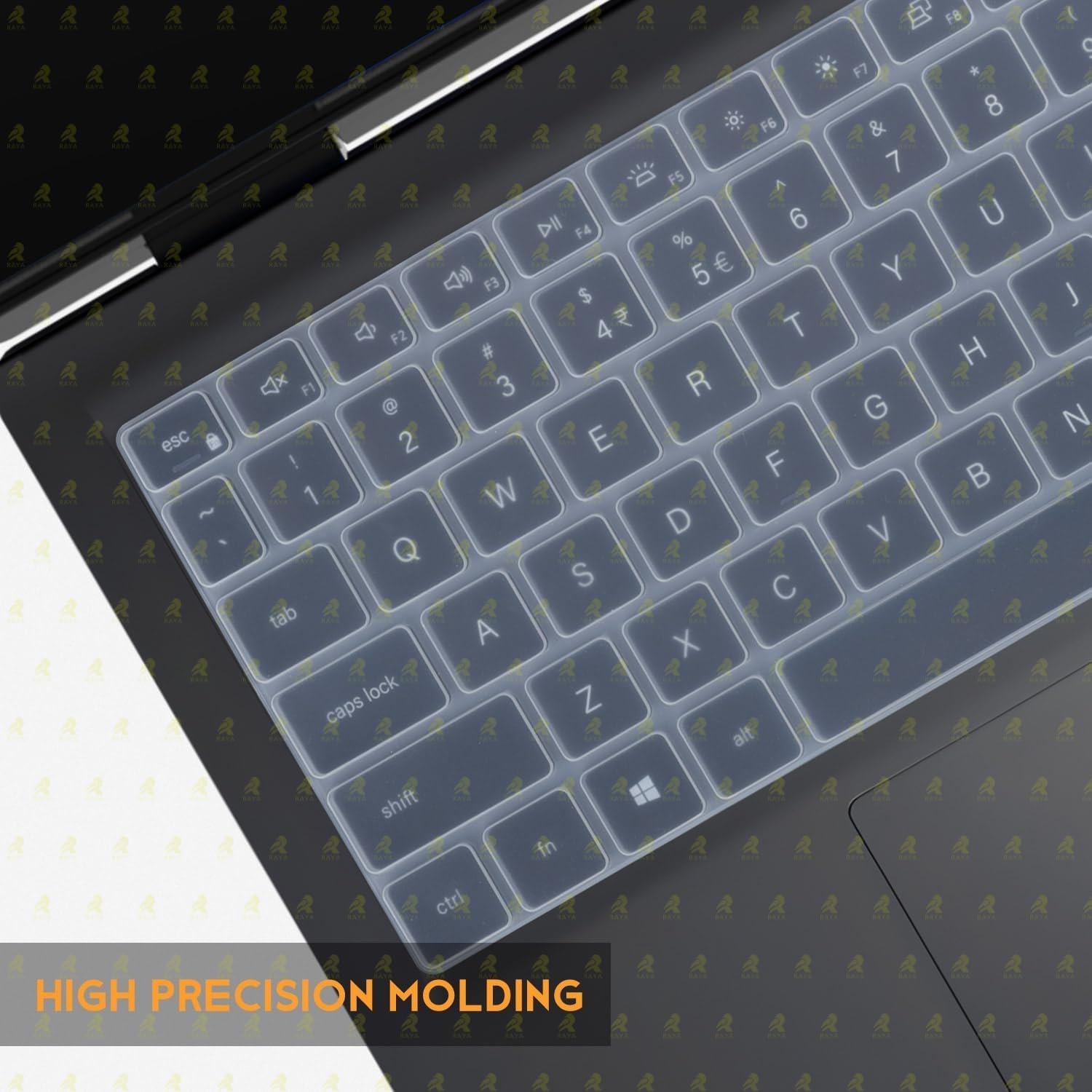 RAYA Silicone Keyboard Skin Cover for Dell Inspiron 15 ( 3520 3530 3535 ) Dell Vostro 15 ( 3510 3520 3525 3530 3535 ) & Dell Vostro 16 ( 5620 5630 5635 ) Laptops (Transparent) - Image 7