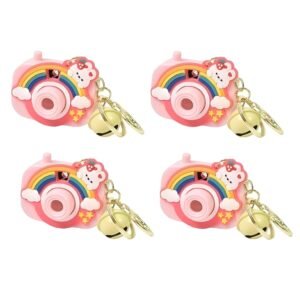 Cute Cartoon Projection Camera Keychain Keyring for Bag, Car, Home.. Many Cartoon Image Slide Show with Push Button Change Image Toy Gifts for Children Random Color