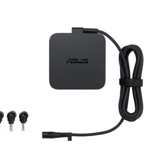 ASUS U65W-01 Mini Mulit-Tips Adaptor/Charger Pin with Plug Dimension 4.0mm*1/4.5mm*1/5.5mm*1 - Black