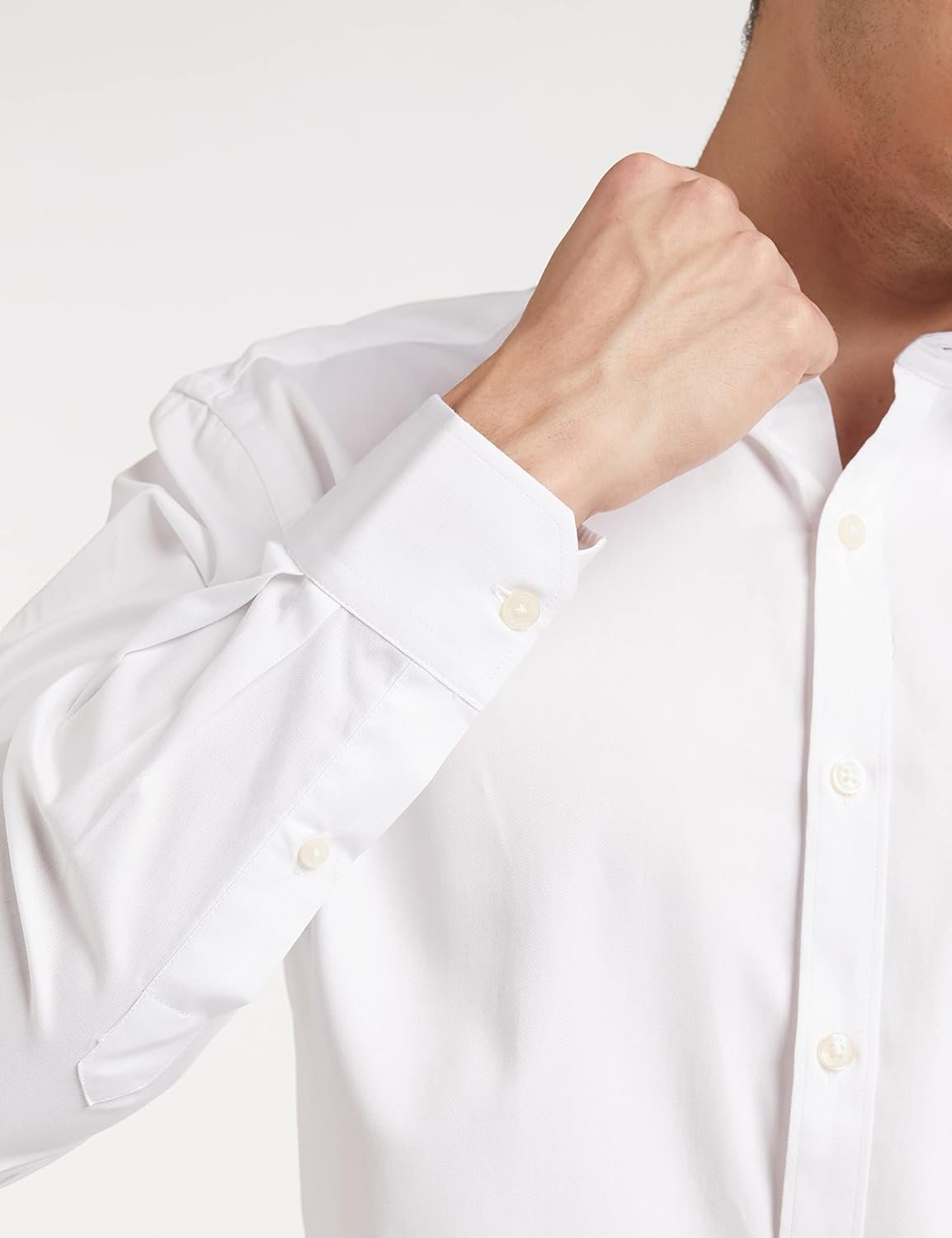 Amazon Brand - Symbol Men's Solid Cotton Slim Fit Formal Shirt | Plain | Full Sleeve - Image 5