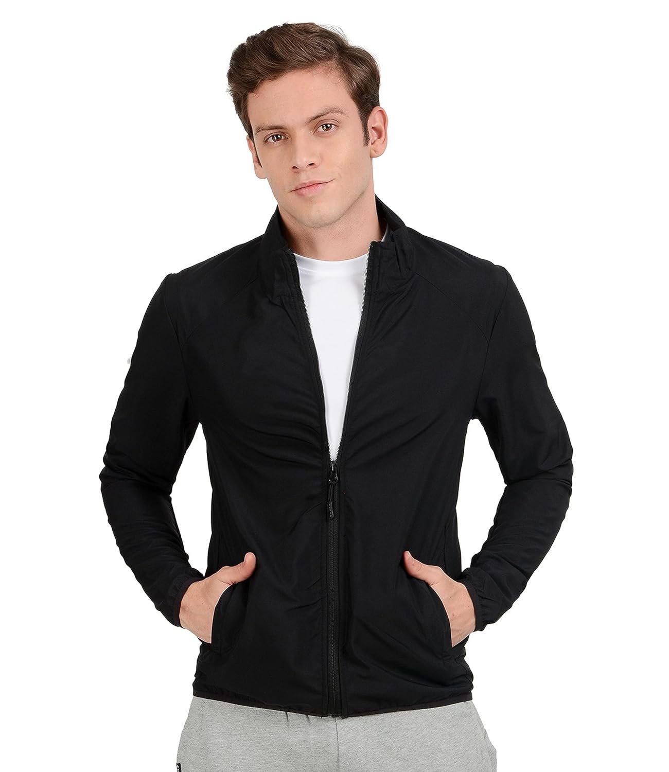 Scott International Polyester Men's Lightweight Water Repellent Foldable & Compact | Perfect For Any Kind Of Outdoor Adventure And Sports Jacket (Ss23-Idry-Jkt-Bl-M_Black_Medium)