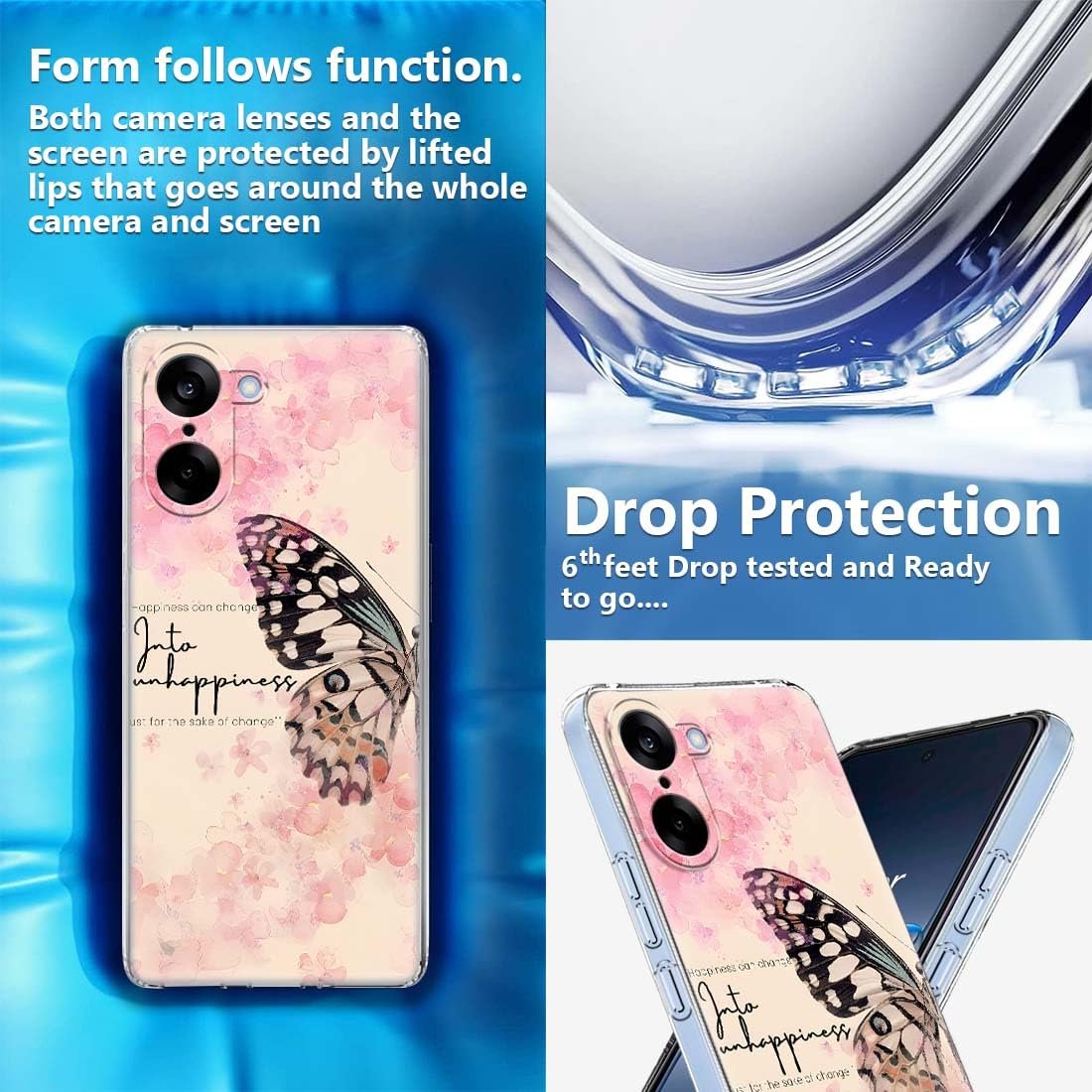 Fashionury Back Case for OnePlus Nord CE5 5G, Print Silicone Stylish Back Cover Case for OnePlus Nord CE5 5G -D2242 - Image 3