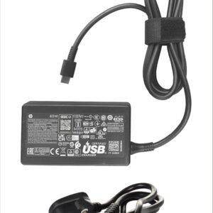 Maxelon Power Cable & HP Orignal 65W USB C Laptop Charger AC Adapter Replacement for HP Spectre X360,Spectre,Elitebook x360,Elitebook,Envy,Chromebook,Elite x2,ProBook Travel Type C