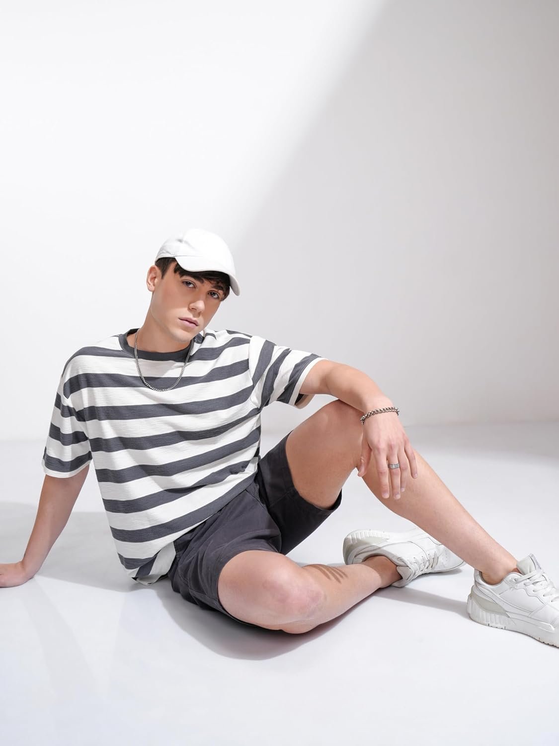 Highlander Men's Striped Relaxed Fit T-Shirt - Image 2