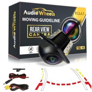 Audio Wheels Car Dome Fish Eye Moving Camera Backup Rearview Vehicle Automotive Parking HD Night Vision 170-degree Reversing Surveillance AHD Lane Departure Warning Road Safety Monitoring.