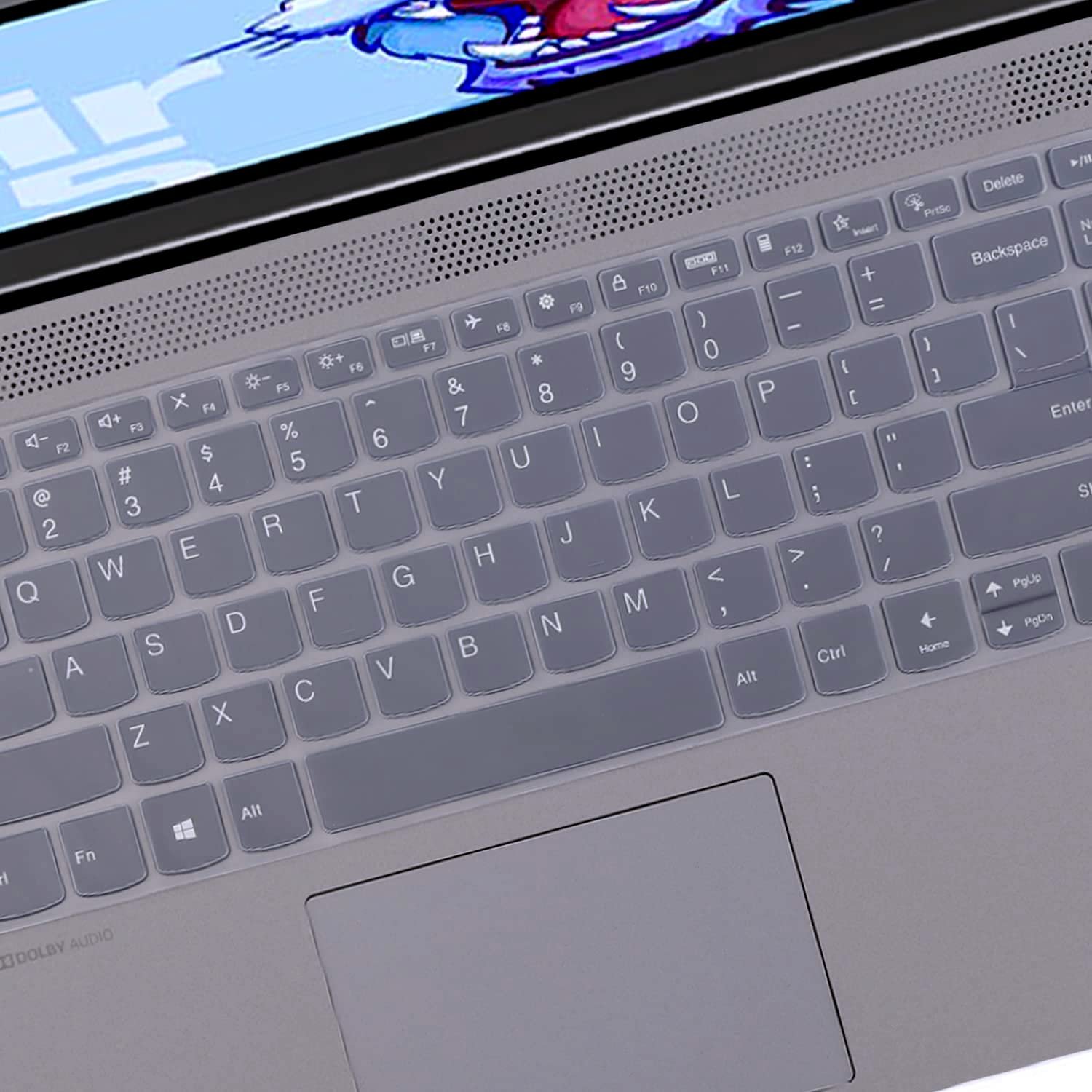 Saco Laptop Keyboard Protector Cover Compatible for Lenovo Ideapad Slim 3i 15.6 Inch Laptop 82RK0062IN 82RK00VWIN 82H803HLIN - Transparent - Image 6